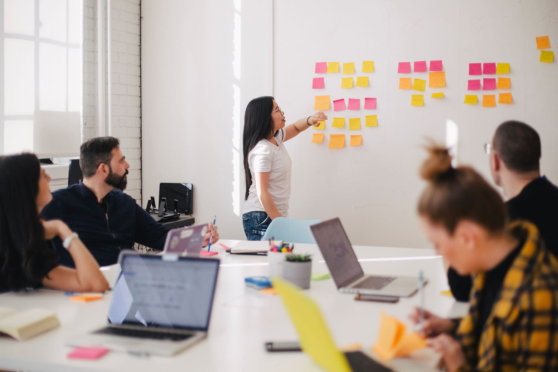 Sticky notes planning workshop for accelerated transformation
